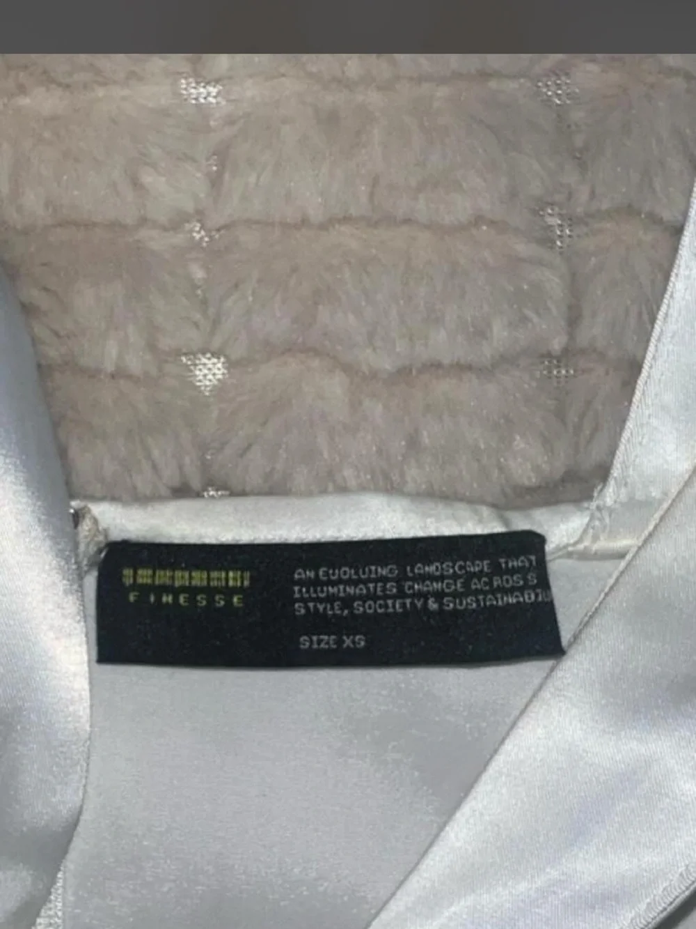 Finesse Satin Lace-Trim Slip — white